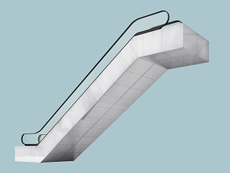 modern escalator 3d model