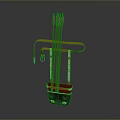 Crossbow Mechanical Crossbow Shift Bow and Arrow Shoot Far Equipment Weapons High-tech Crossbow 3d model