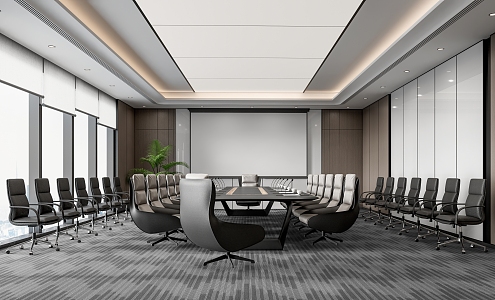 Modern Cassina Meeting Room 3d model