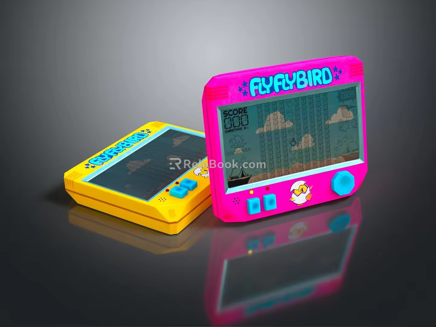 Modern game machine electronic chicken hand game machine hand game machine 3d model