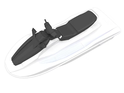 Black Portable Equipment With White Charging Base And Ergonomic Design 3d model