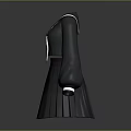 Black Classic Sailor Uniform With White Bow Tie And Pleated Skirt Cuff Details