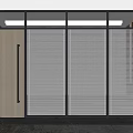 Modern swing door single door 3d model