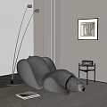 Modern Lazy Sofa Polar Bear Lazy Sofa 3d model