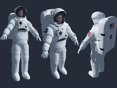 Modern astronaut Space astronaut 3d model