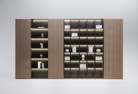 Modern Bookcase Decorative Cabinet 3d model