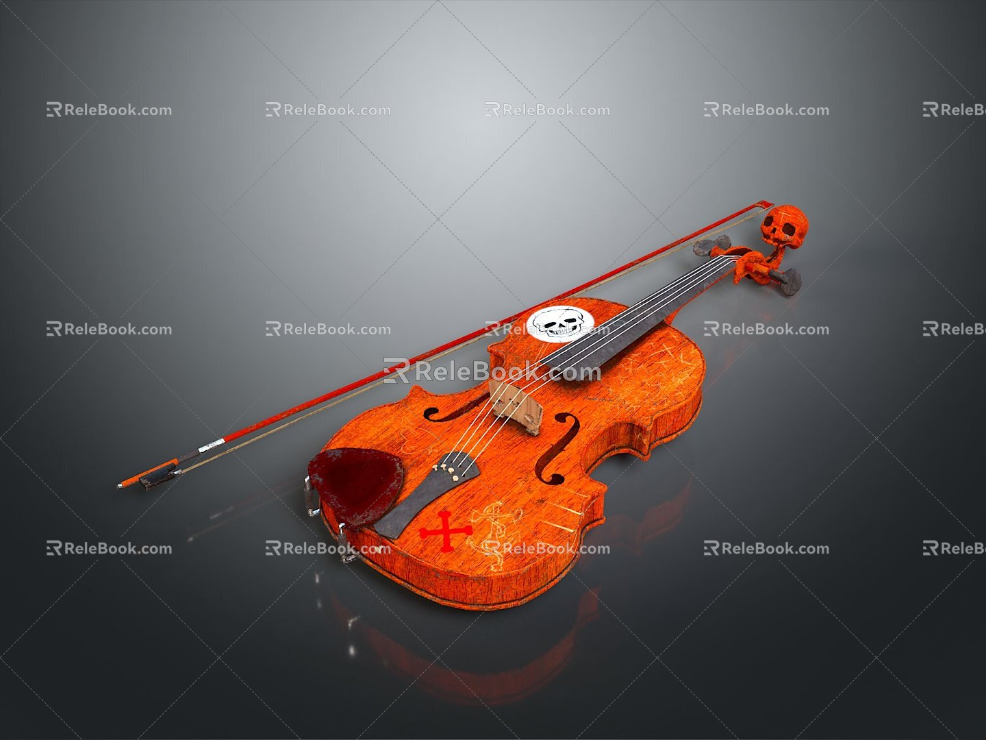 Violin Violin Cartoon Violin Animation Violin Instrument String Western Instrument model