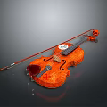 Violin Cartoon Violin Animation Violin Instrument String Western Instrument 3d model
