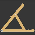 Portable Wooden Folding Table With Stable Legs For Home Daily Use