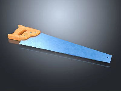 Modern Saw Hand Saw Hacksaw Woodworking Tools 3d model
