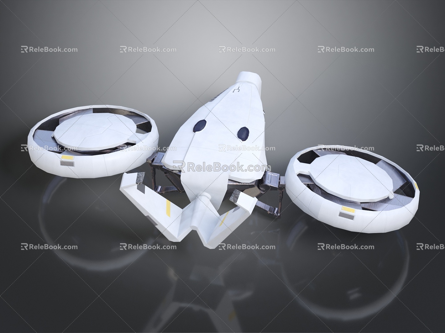 Modern Drones Sci-Fi Drones 3d model