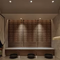 Serene Spa Treatment Room With Three Massage Beds Arched Lit Decor And Wooden Flooring