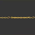 Gold Chain Daily Life Accessories With Various Shaped Pendants And Colorful Decorations