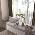 Floating Window Sill Floating Window Mat 3d model