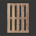 Wooden Pallet Storage Shelf With Sturdy Structure For Home Organizational Use