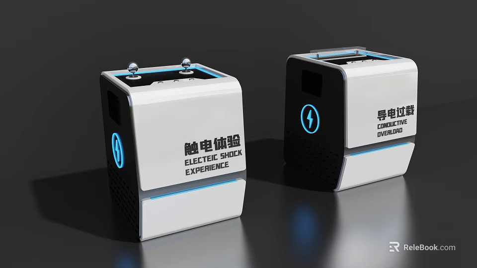 Electric Shock Experience Conductive Experiment Educational Training Device with Interactive Design 3d model 