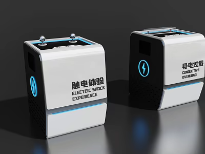 Electric Shock Experience Conductive Experiment Educational Training Device with Interactive Design 3d model