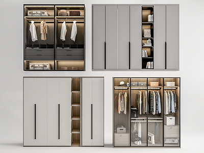 Modern wardrobe 3d model