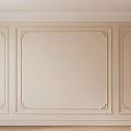 Elegant Gypsum Cornice Wall Decor With Classic Patterned Frames In Beige Interior Design