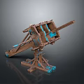 Siege Vehicle Siege Crossbow Crossbow Crossbow Crossbow Crossbow Crossbow Arrow Mechanical Crossbow Shift Bow Arrow 3d model