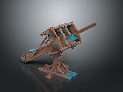 Siege Vehicle Siege Crossbow Arrow Mechanical Crossbow Shift Bow Arrow 3d model