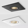 Black Recessed Downlight Spotlight With Single Double Triple Hole Ceiling Designs 3d model