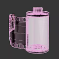 Detailed Black and White Film Reel with Film Strip Isolated on Dark Background 3D Rendering