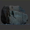 Natural Wood Stone With Reddish Brown Blue Texture And Blue Circular Base