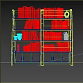 Modern Bookshelf Bookcase 3d model