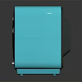 Vintage Blue Television Displaying Classic Game With Green Pipes Clouds And Score Elements On Screen