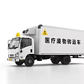 Industrial Equipment Medical Waste Transport Vehicle with Warning Signs for Safe Handling