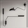 Modern Black Wall Lamp With Sleek Adjustable Arm And Contemporary Wall Mounted Design