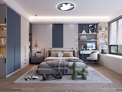 Modern Boys' Room 3d model