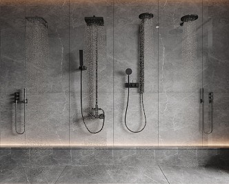 Modern Shower 3d model