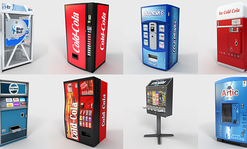 Modern Vending Machine Vending Machine Vending Machine Cash Machine Coin Slot Machine Equipment Facilities 3d model