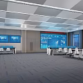 Modern Control Room Control Room 3d model
