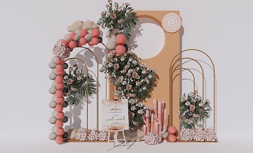 Modern Beauty Chen Wedding Furnishings 3d model