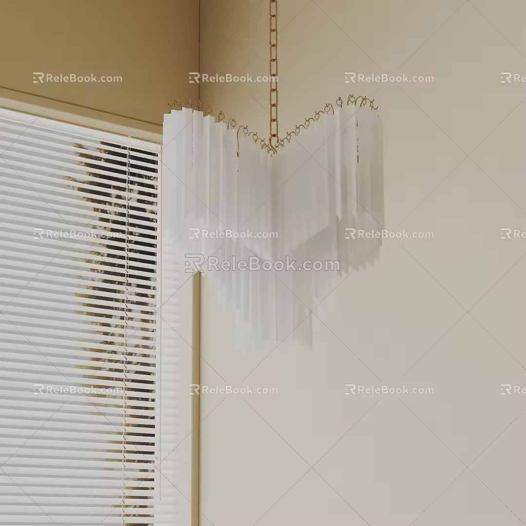 Modern chandelier 3d model
