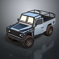 Sturdy White Pickup Truck Featuring Black Roof Rack Off Road Tires And Classic Design