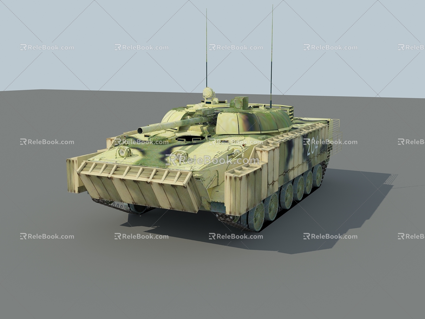 Russian bmp3m armored vehicle 3d model