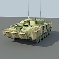 Russian bmp3m armored vehicle 3d model