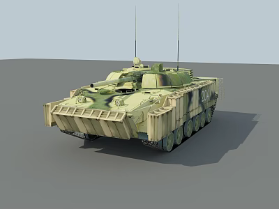 Russian bmp3m armored vehicle 3d model