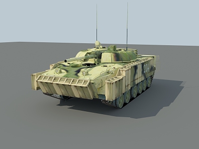 Russian bmp3m armored vehicle 3d model