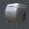 Kitchen Appliances Modern Dark Gray Ice Makers With White Trim Control Panels And Ventilation Grilles