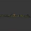 Scenic Aerial Landscape Model With Trees Buildings Pond And Rolling Terrain