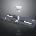Industrial Equipment Component With Base Knob Slides Springs And Post