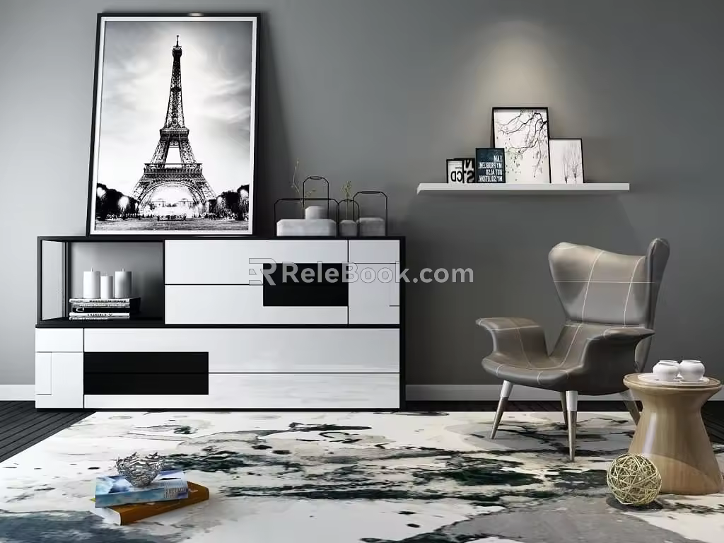 Side Cabinet 3d model