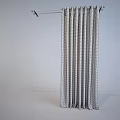 Beige Curtains With Vertical Pleats Soft Fabric For Modern Home Interior