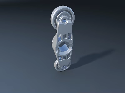 Road Infrastructure Metal Roller Component With Mechanical Structure And Durable Wheels 3d model
