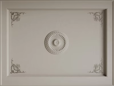 French Ceiling Bedroom Ceiling Guest Restaurant Ceiling Hall Away Ceiling 3d model